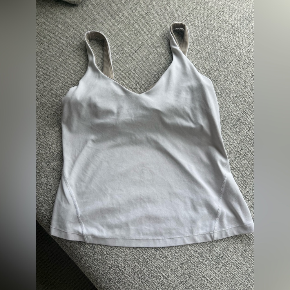 White Women's V-Neck Tank Top - Comfortable Everyday Layering